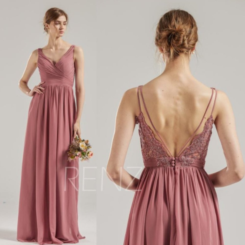 Dusty Rose Bridesmaid Dress